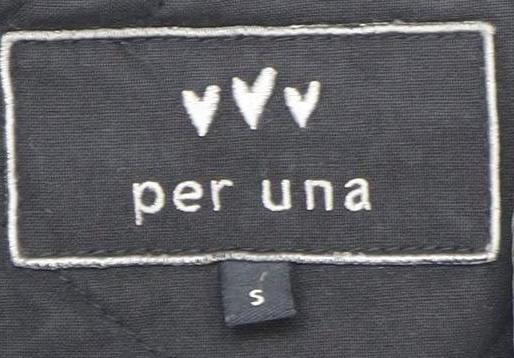 Womens UK Size S Per Una Black Parka Coat