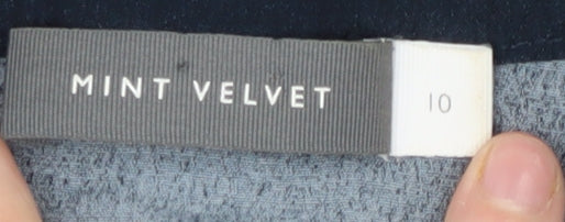 Womens UK Size 10 Mint Velvet Blue Basic Blouse
