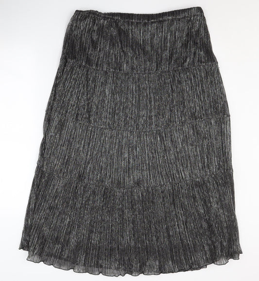 Hush Women's Black Pleated Skirt Size 14
