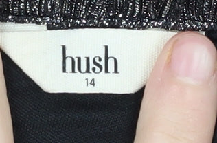 Hush Women's Black Pleated Skirt Size 14