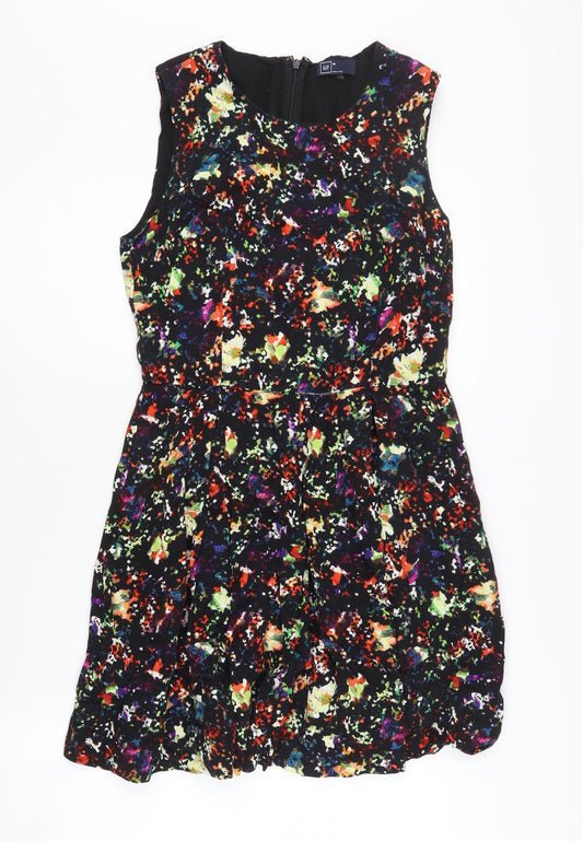 Gap Women's Multicoloured Floral Dress Size 10