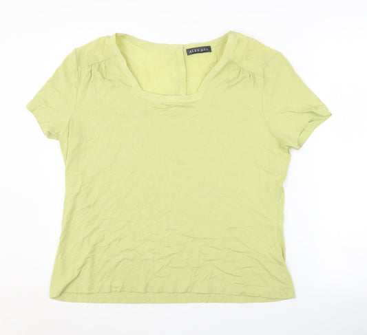 Womens UK Size 20 Alex & Co. Green Basic T-Shirt