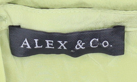 Womens UK Size 20 Alex & Co. Green Basic T-Shirt