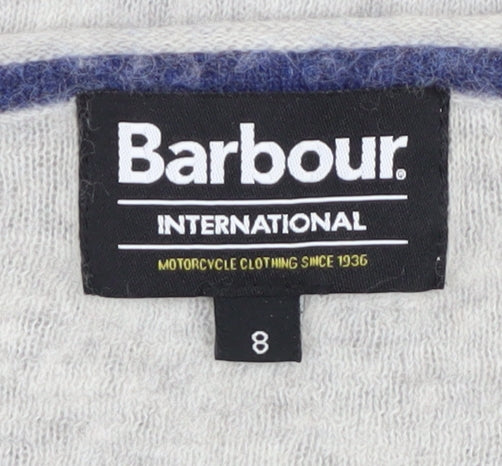 Barbour Women's Grey Pullover Jumper Size 8