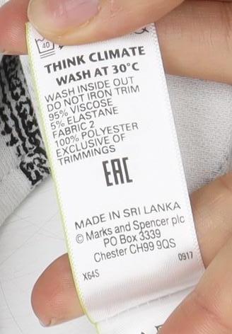 Womens UK Size 12 Marks and Spencer White Tunic T-Shirt