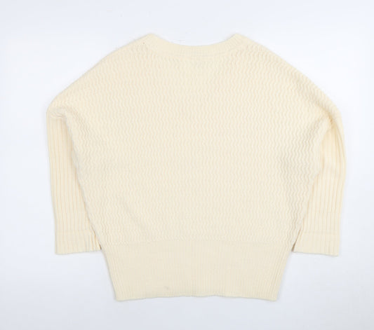 Womens UK Size S Noisy may Ivory Pullover Jumper