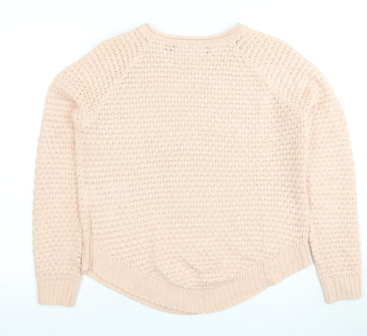 Womens UK Size S VERO MODA Pink Pullover Jumper
