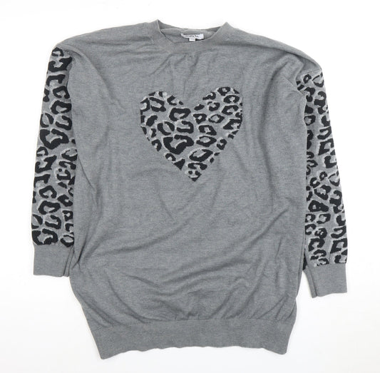 Womens UK Size 1214 Simply Be Grey Pullover Jumper