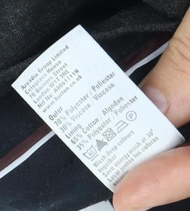 Burton Men's Black Trousers Size 42 Workwear