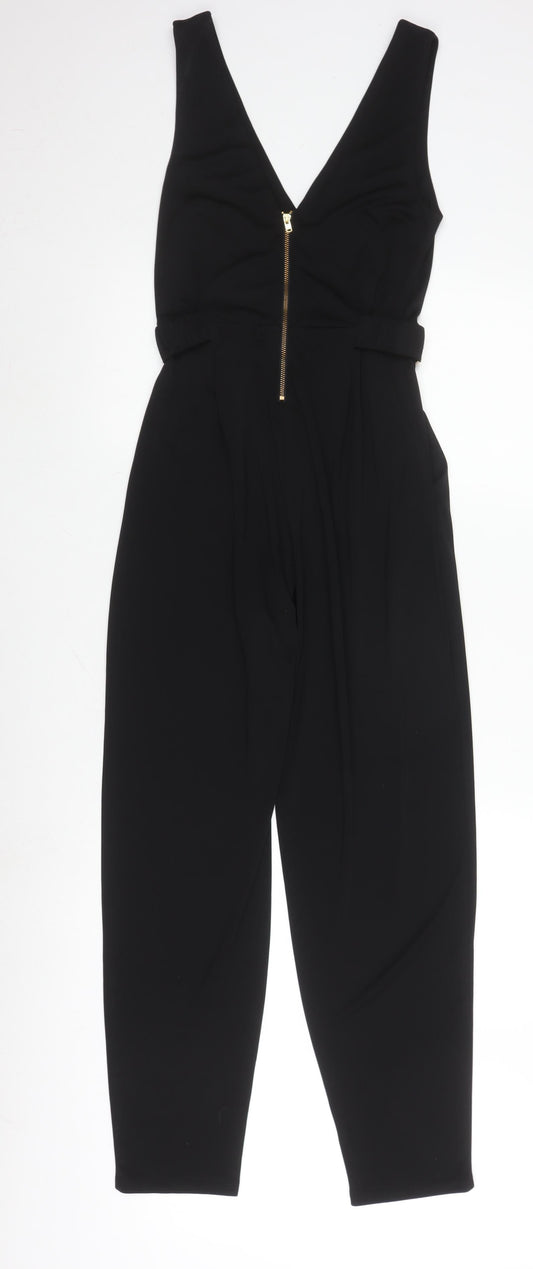 French Connection Women's Black Sleeveless Jumpsuit, Size 8