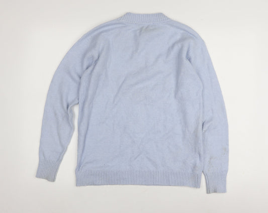 Loft Women's Blue Animal Print Jumper, XS, Long Sleeve