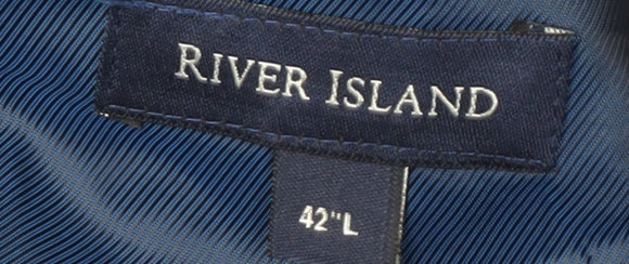 Mens UK Size 42 River Island Black Basic Jacket