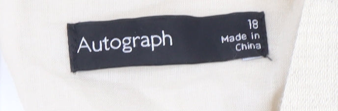 Autograph Beige Women’s Sleeveless Dress Size 18