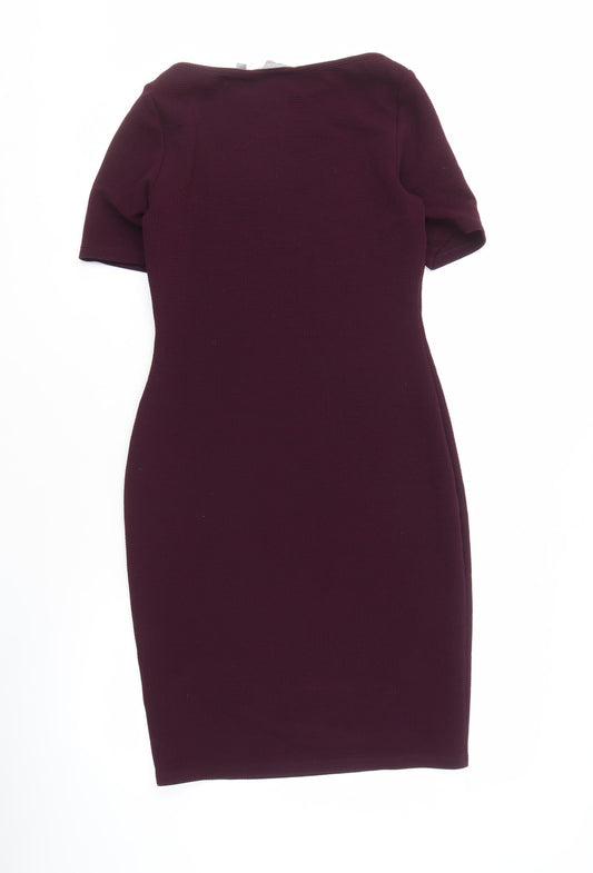 Dorothy Perkins Purple Pencil Dress Size 8