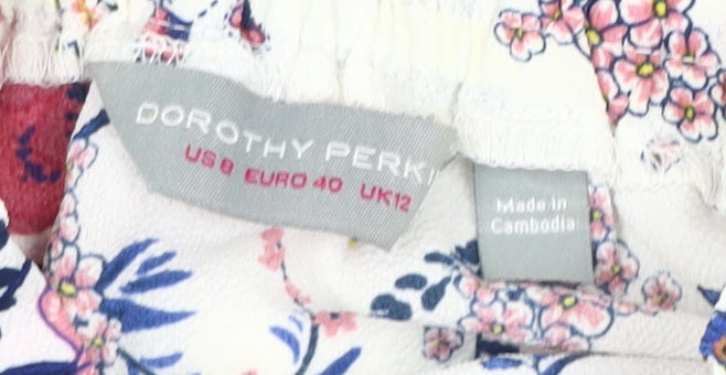 Womens UK Size 12 Dorothy Perkins Multicoloured Tunic Blouse