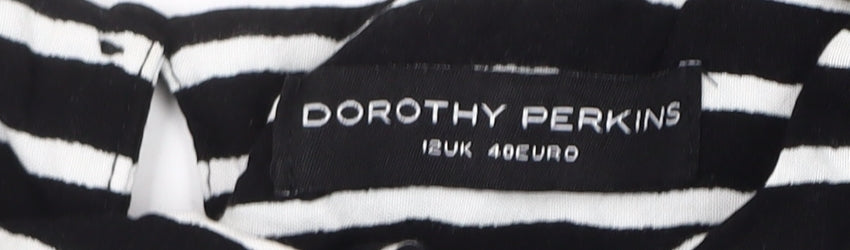 Dorothy Perkins Women's Black Striped Dress, Size 12