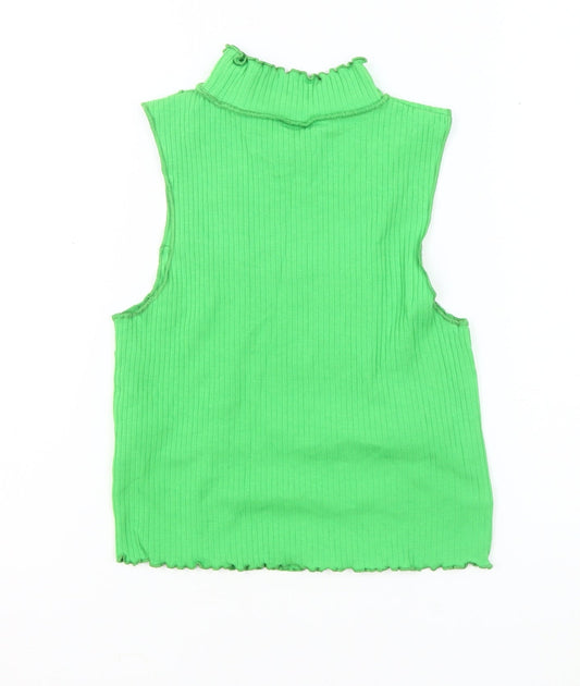 Urban Outfitters Women's Green Mock Neck Tank, Size 8 Plus