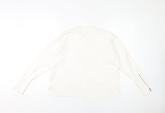 Womens UK Size 10 Topshop White Pullover Jumper