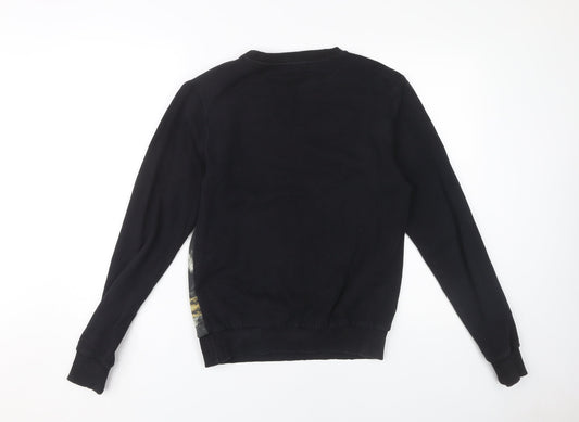 Twisted Soul Men's Black Graphic Print Pullover