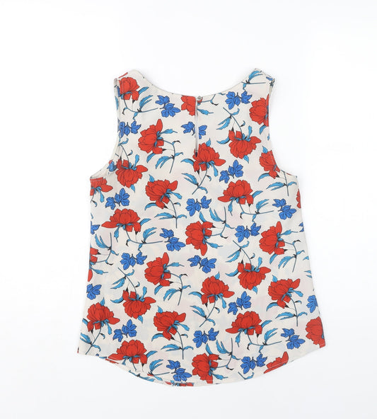 Oasis Women’s Multicoloured Floral Tank Top Size 8