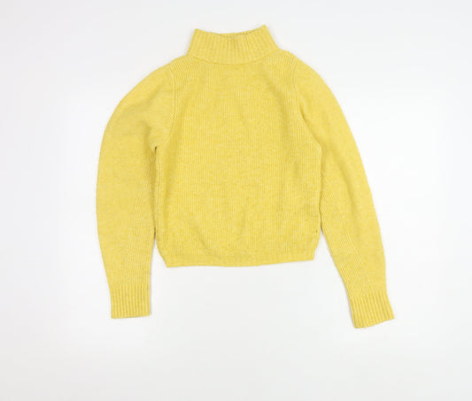 Womens UK Size M Topshop Yellow Pullover Jumper