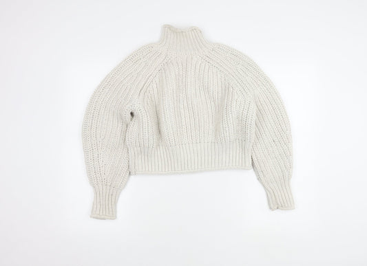 Womens UK Size S H&M White Pullover Jumper
