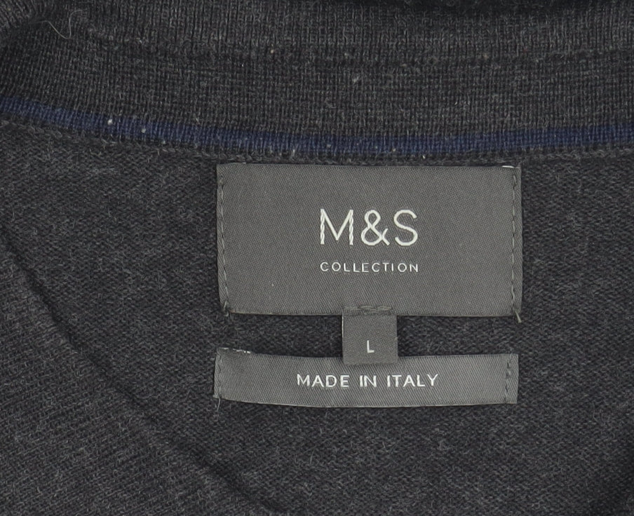 Marks and Spencer Men's Black Large Polo Shirt