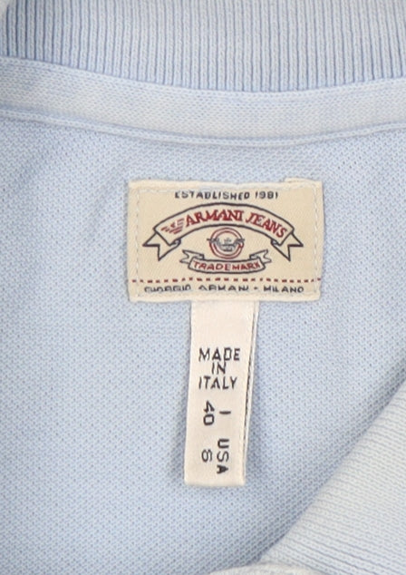 Armani Jeans Men's Blue Polo Shirt Large