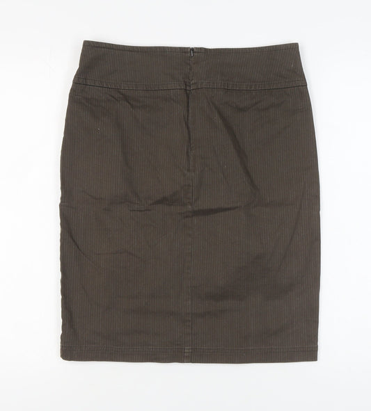 Laura Ashley Women's Brown Pencil Skirt Size 12