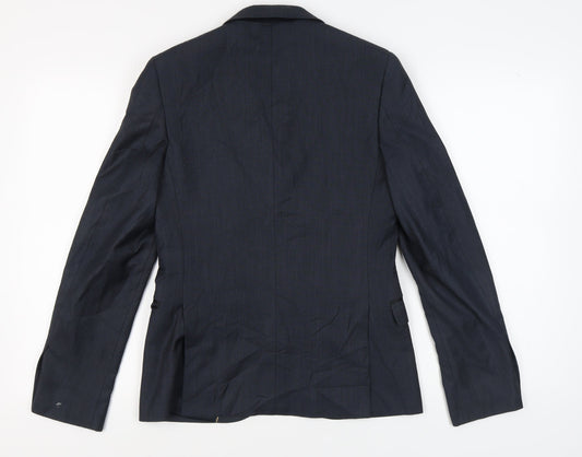 Mens UK Size 36 Topman Regular Blue Suit Jacket