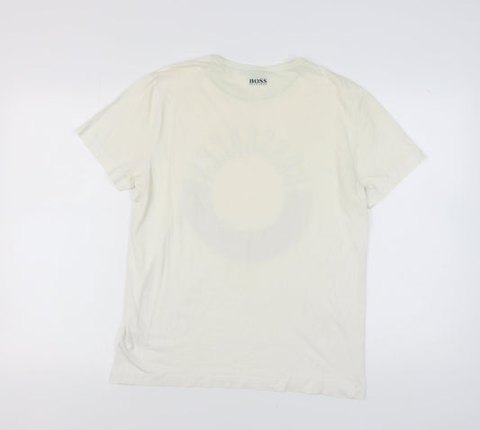 Mens UK Size M HUGO BOSS White T-Shirt