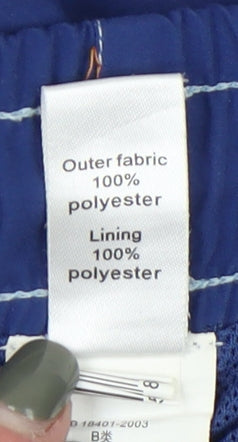 Decathlon Men's Blue Shorts L Casual Elastic Waist