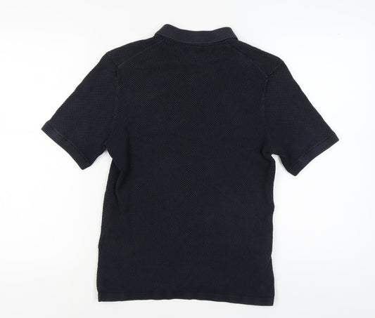 Reiss Men's Black Polo Shirt S - Elegant Casual Wear