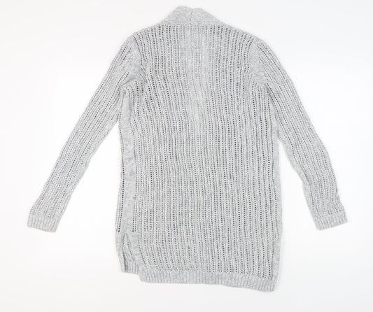 GAP Women’s Grey Open-Knit Open Front Cardigan S