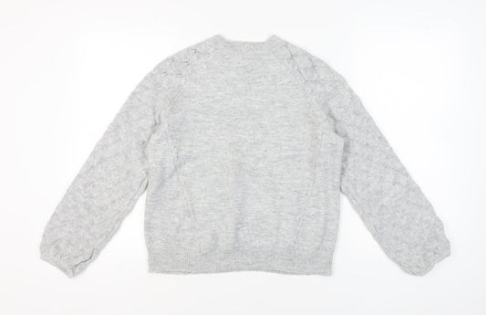 Womens UK Size L Oasis Grey Pullover Jumper