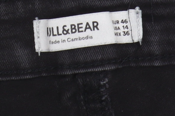 Pull&Bear Women's Black Jeans Size 18 Regular Fit