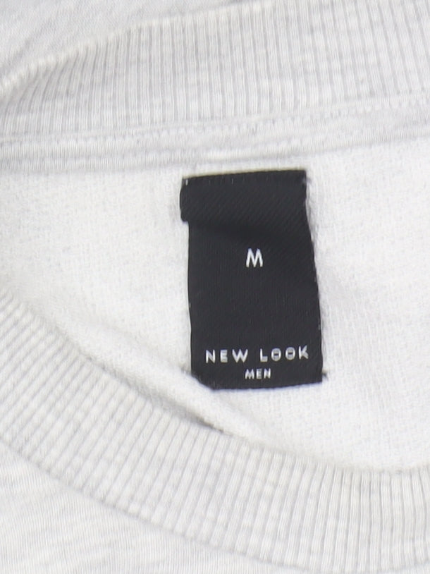 Mens UK Size M New Look Grey Crew Neck Sweatshirt