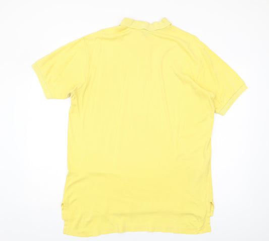Ralph Lauren Men's Yellow Polo Shirt L