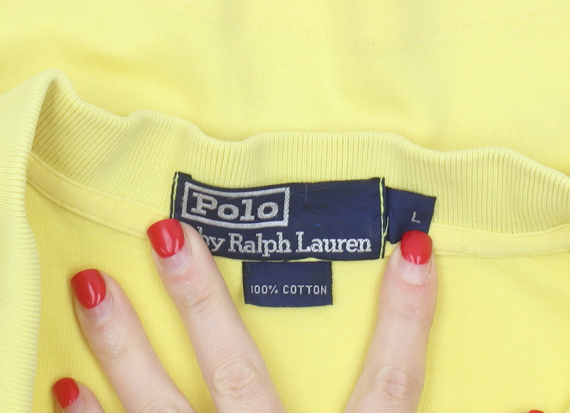 Ralph Lauren Men's Yellow Polo Shirt L