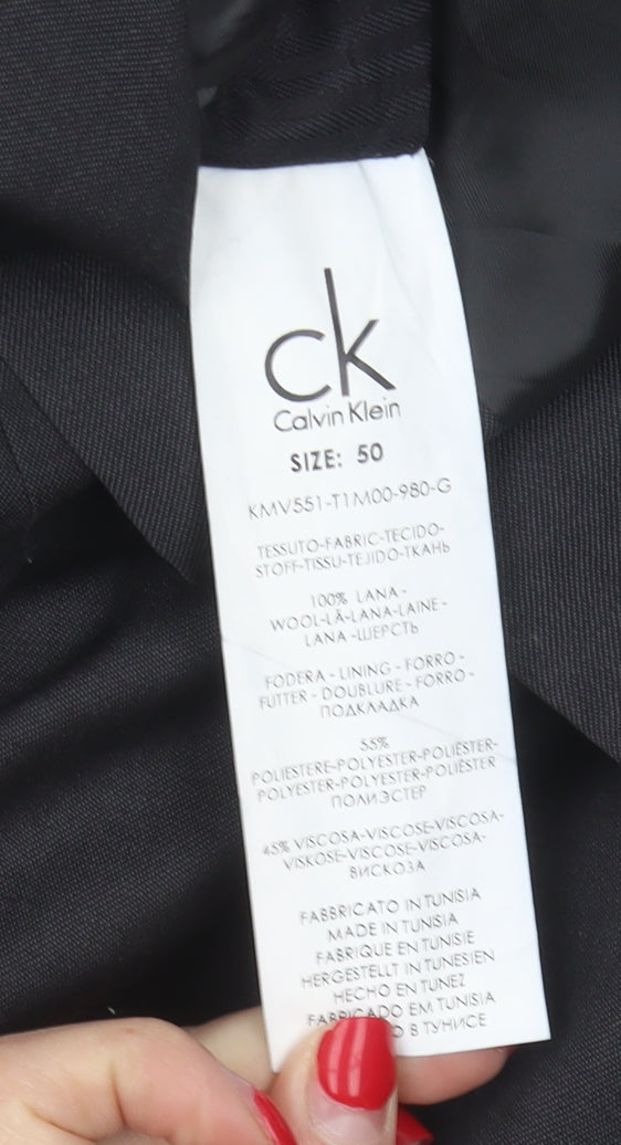 Mens UK Size 40 Calvin Klein Black Suit Jacket