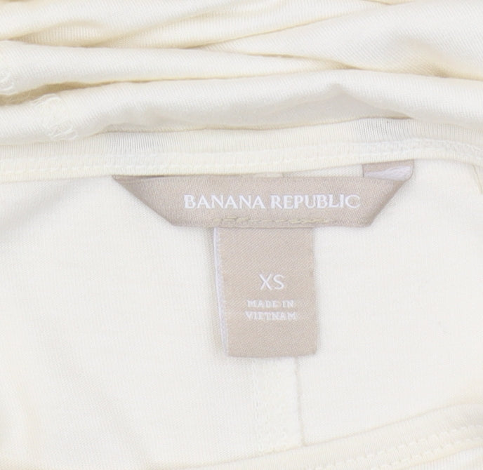 Banana Republic Women's Ivory XS Long Sleeve Top