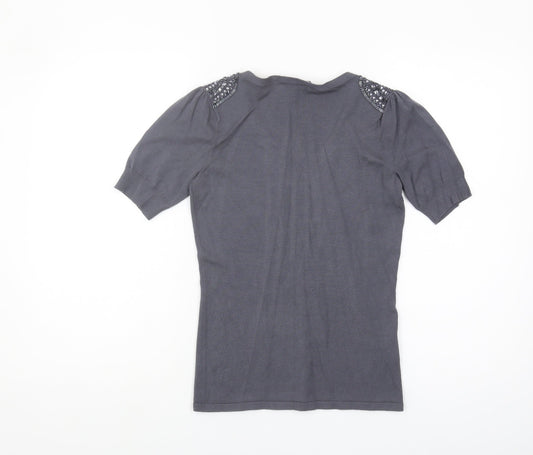 Womens UK Size 8 Laura Ashley Grey Pullover
