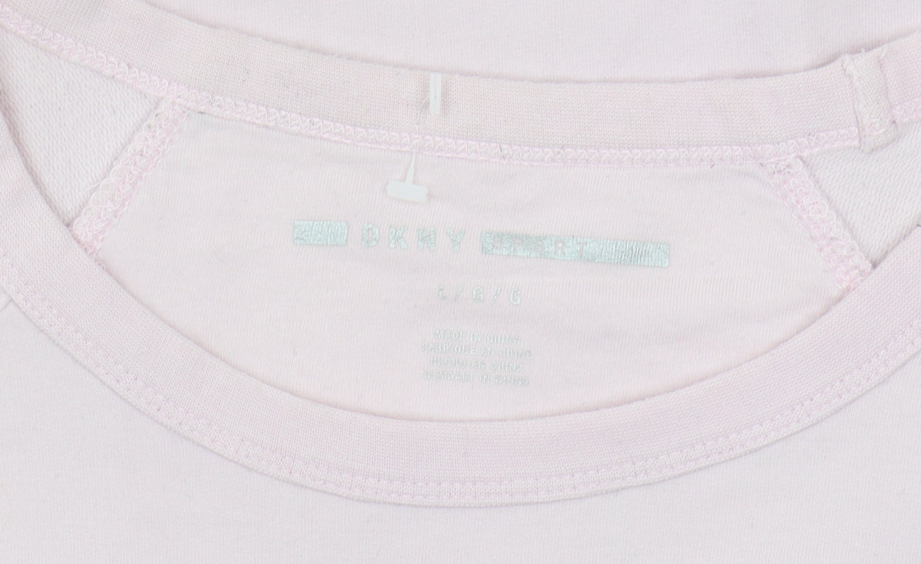 DKNY Women’s Pink Pullover Sweatshirt L
