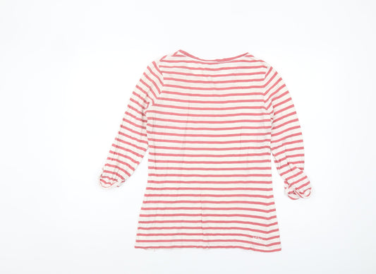Womens UK Size 8 Fat Face Pink Basic T-Shirt