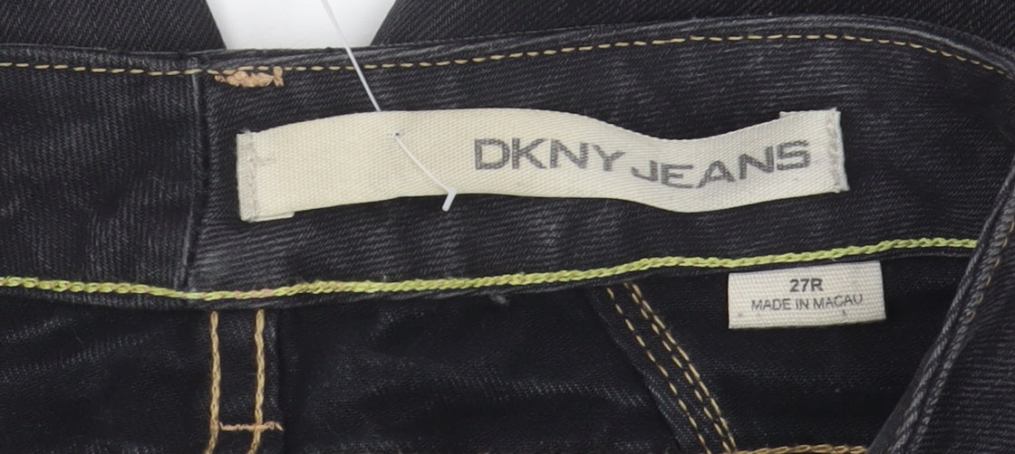 DKNY Men's Black Skinny Jeans, Size 27, Stretch Denim
