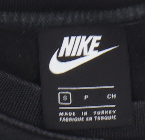 Mens UK Size S Nike Black Pullover Sweatshirt