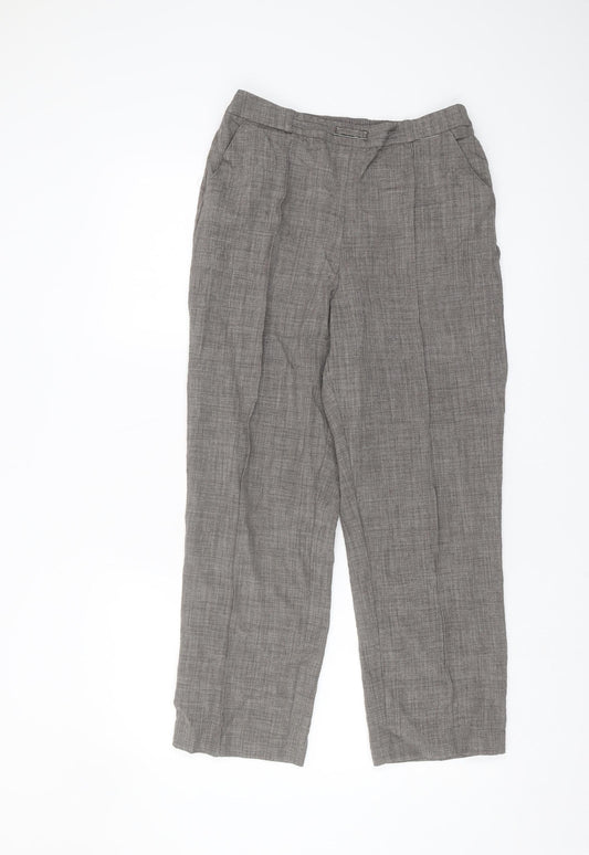Womens UK Size 12 Honor Millburn Regular Fit CasualWorkwear Grey Trousers