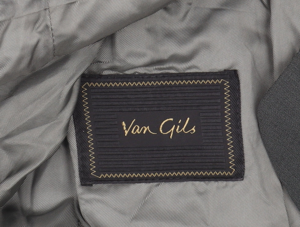 Mens UK Size 42 Van Gils Regular Grey Suit Jacket