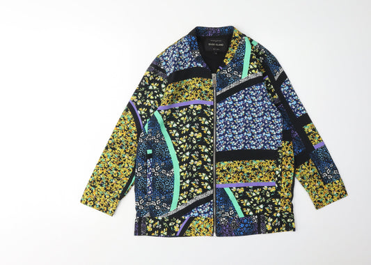 Womens UK Size 8 River Island Multicoloured Bomber Jacket