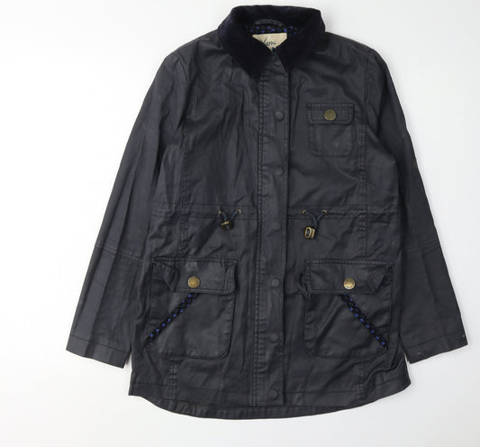 Womens UK Size 8 Yumi Black Anorak Coat